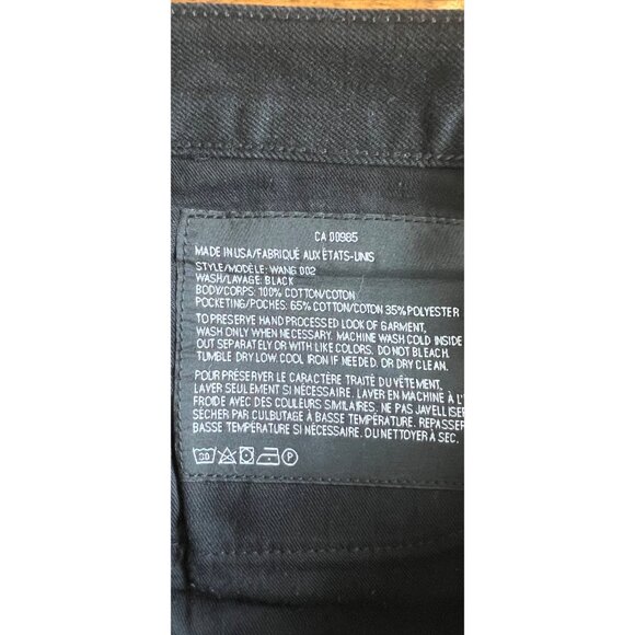 Alexander Wang Denim X Black High-Waisted Boyfriend Jeans Womens Size 25 - Picture 10 of 14